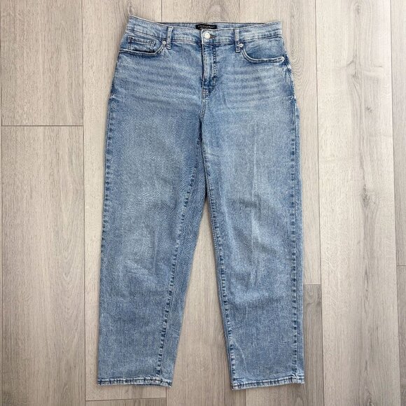 Banana Republic Womens High Rise Straight Denim Jeans Light Blue Size 28/6 - Picture 1 of 6